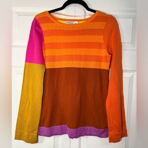 Isaac Mizrahi Multicolor Striped Sweater